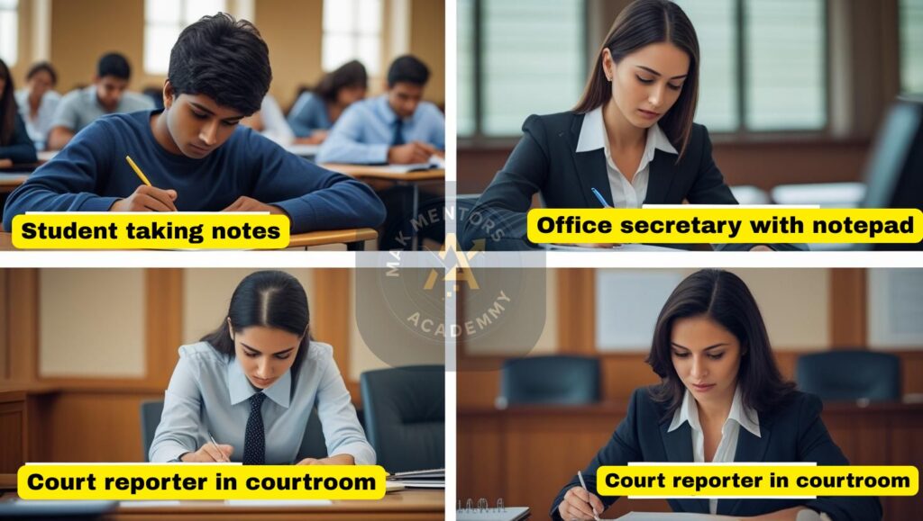 Target users of shorthand course