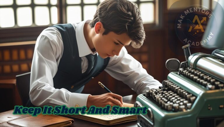 Student practicing shorthand writing in a notebook